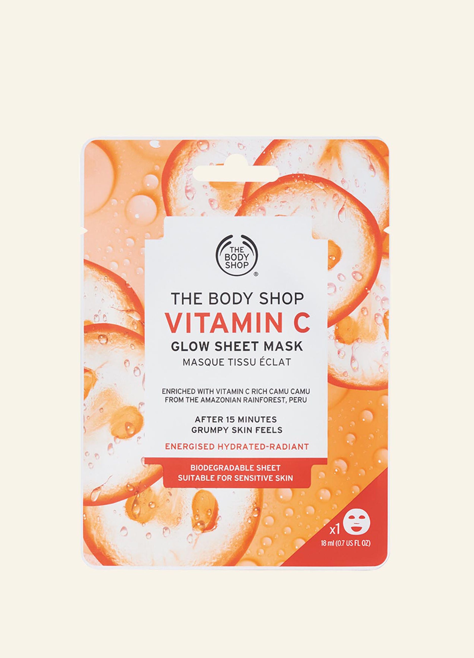 The Body Shop fabric mask with vitamin C