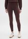 Brown skinny stretch cotton leggings_1