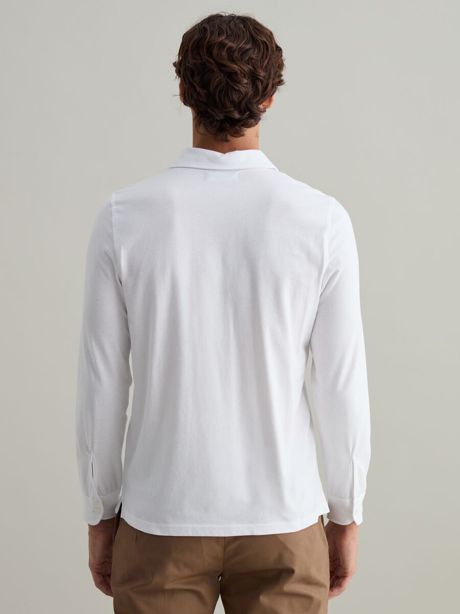 Polo a maniche lunghe in cotone bio Contemporary_3