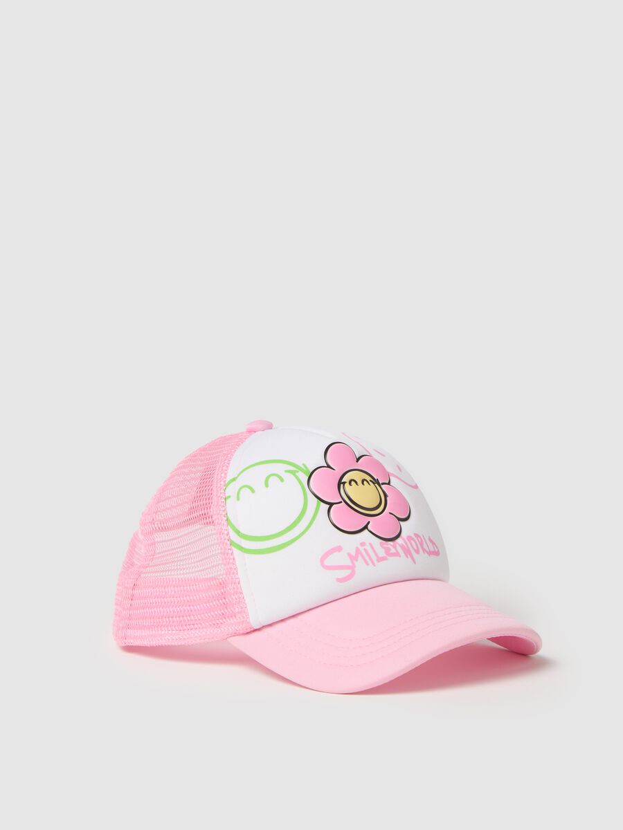 Pink Smileworld cap for girl_0