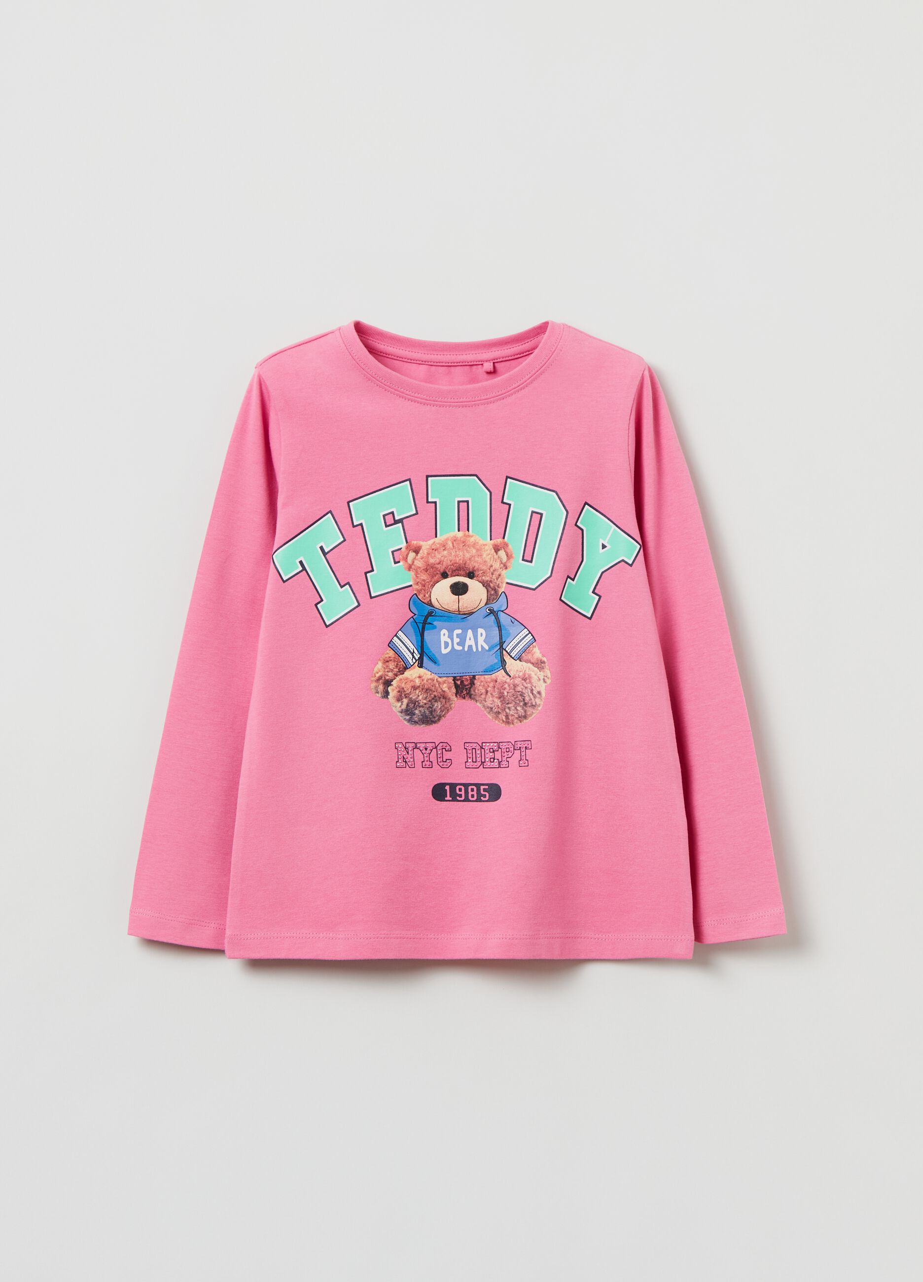 T-shirt a maniche lunghe con stampa