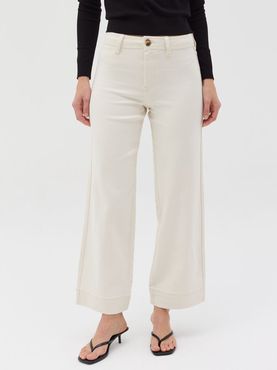 Culotte jeans with high rise_1