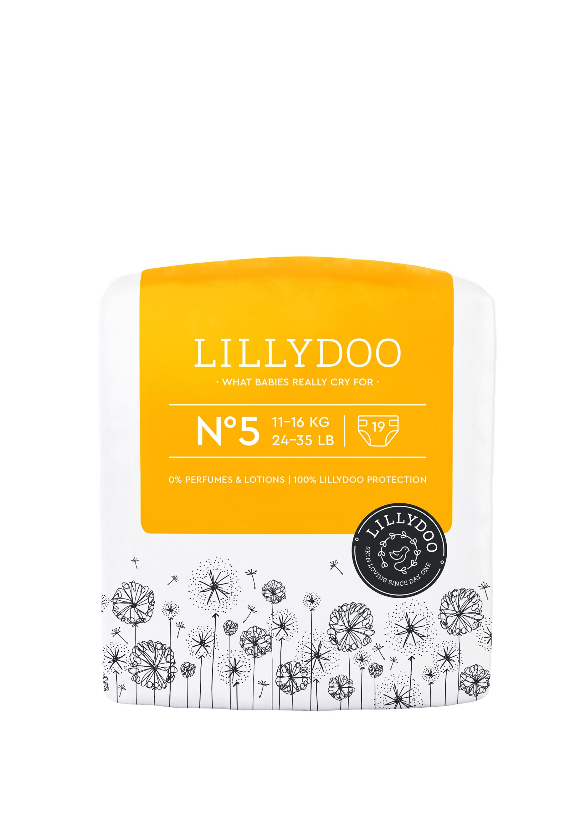 Lillydoo nappies for sensitive skin N°5 (11-16 Kg)