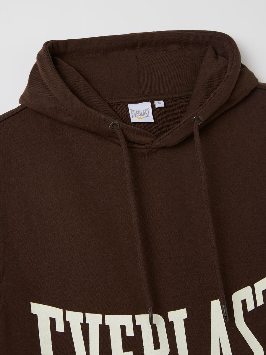Brown sleeveless sweatshirt with print_5