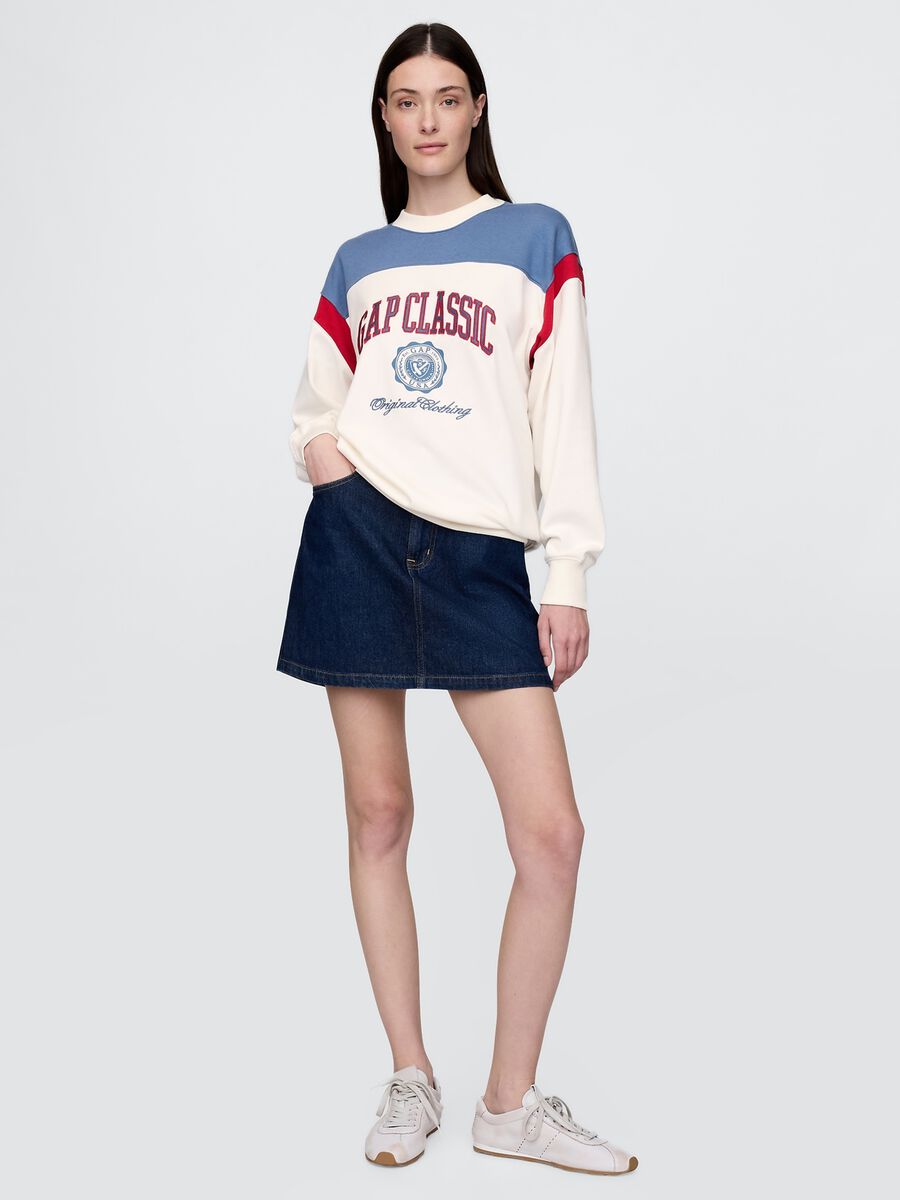Felpa Gap Classic con logo tricolore_1