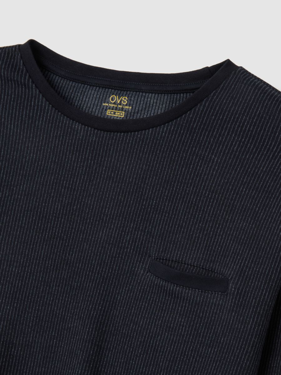 Pigiama in misto cotone nero regular fit_5