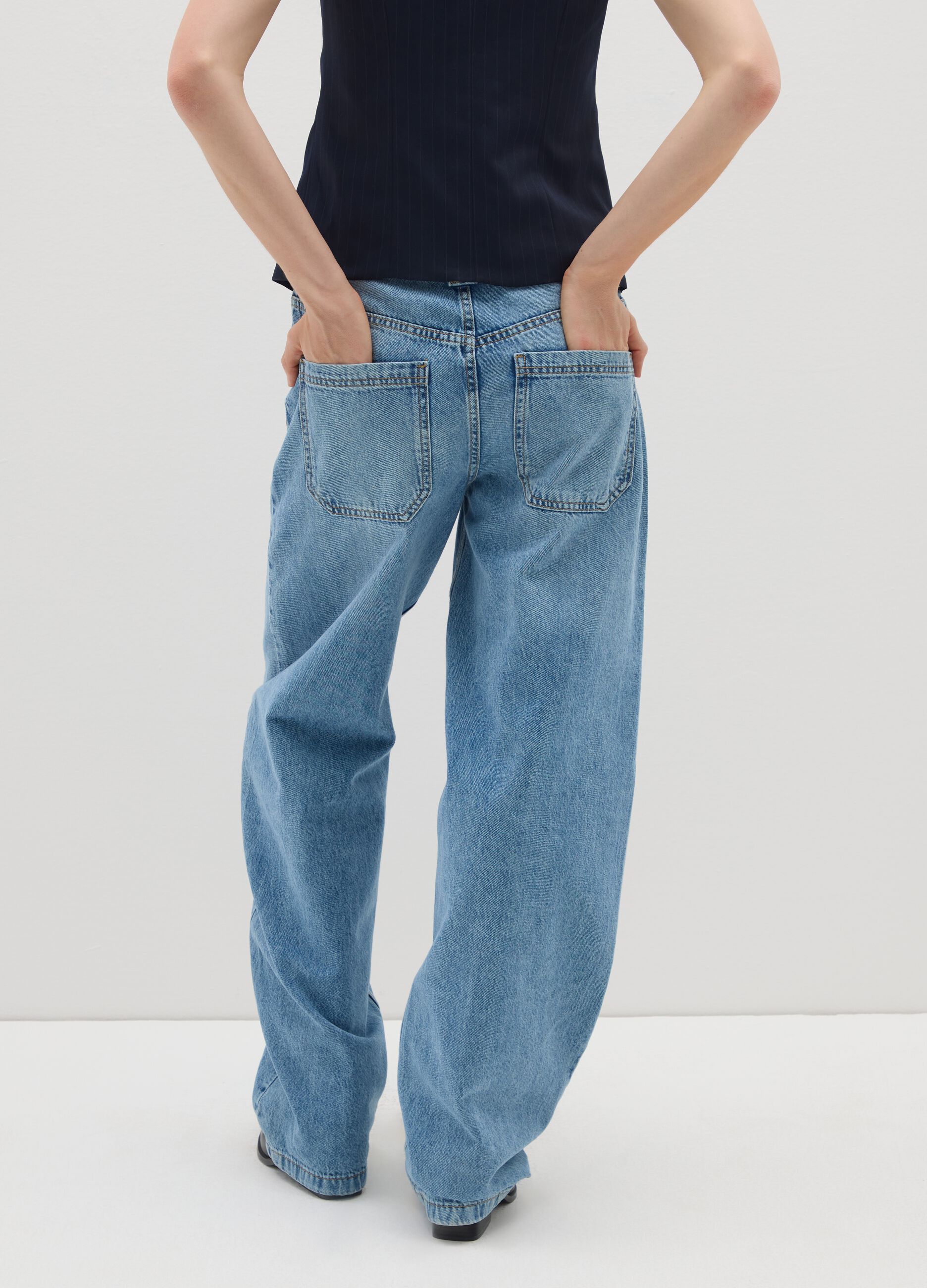 Jeans in puro cotone denim skater