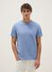 Pure cotton blue regular fit t-shirt_0