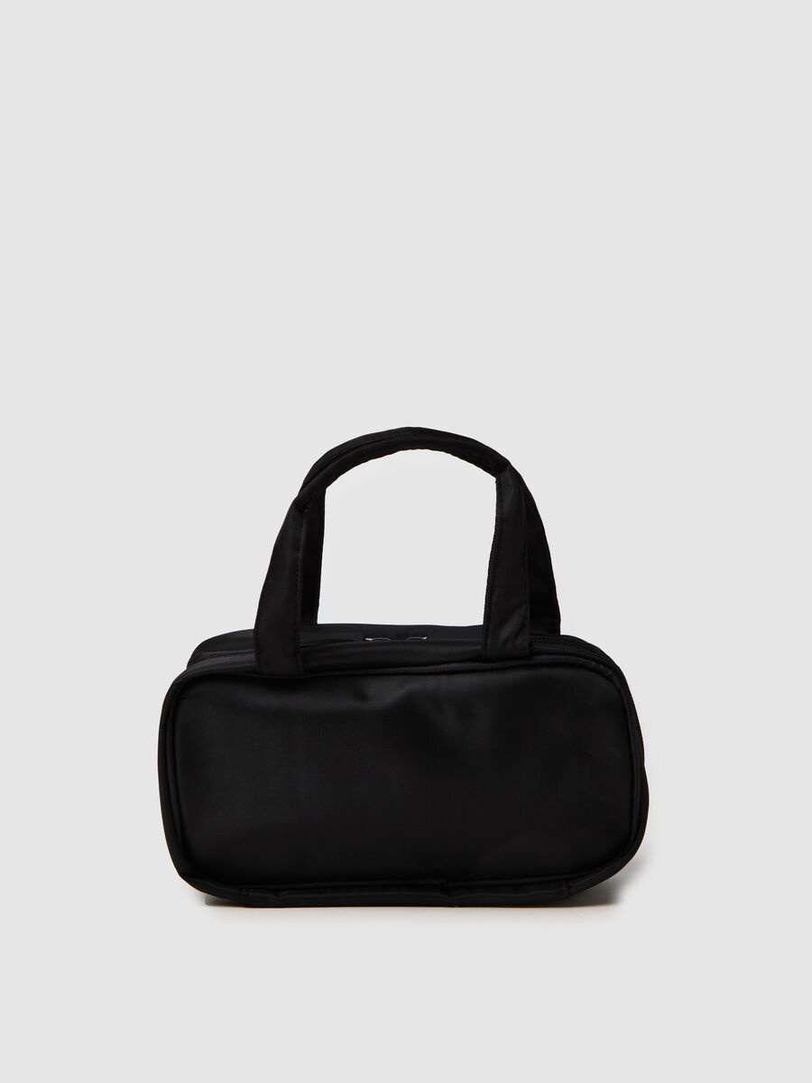 Women's black bag with pink lettering_1