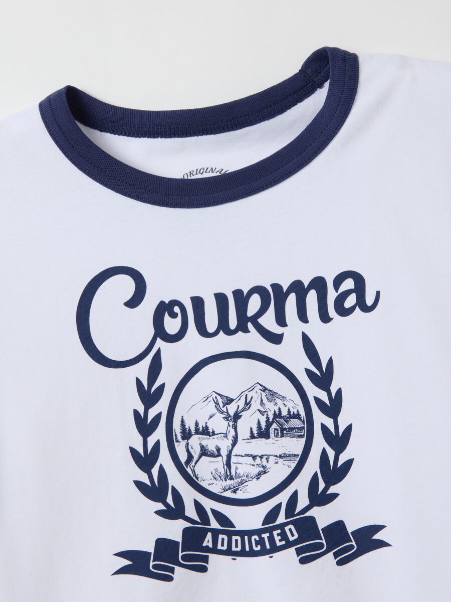 T-shirt in puro cotone multicolor regular fit_1