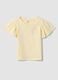 Girls&rsquo; yellow pure cotton regular-fit T-shirt with star_0