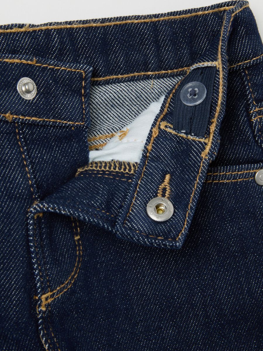 Pantaloni da neonato in denim blu regular fit_3