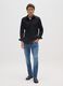 Slim fit blue denim jeans in stretch cotton_0