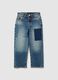 Children's blue stretch denim jeans, regular fit_3