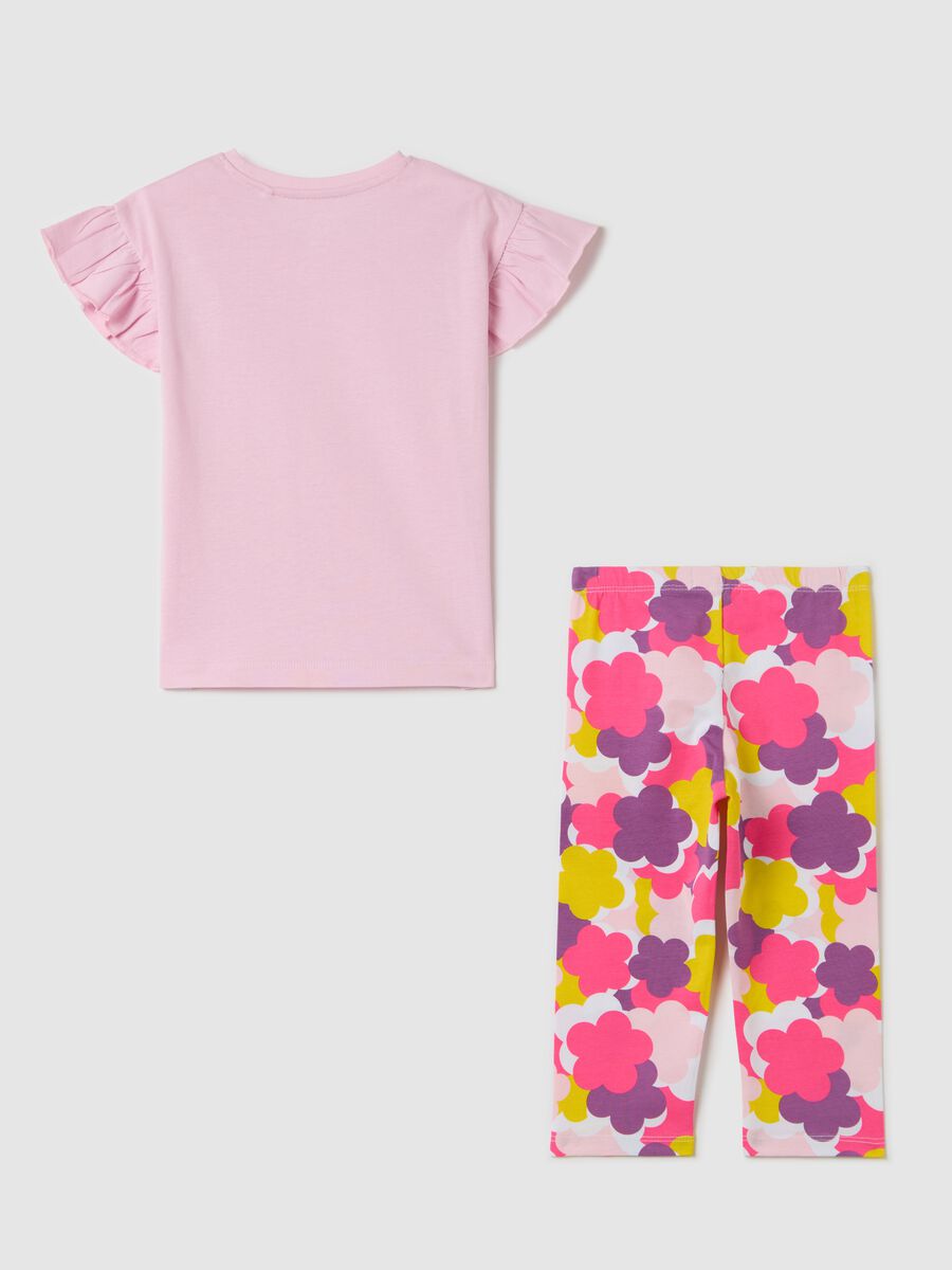 Pink jogging set in cotton_1