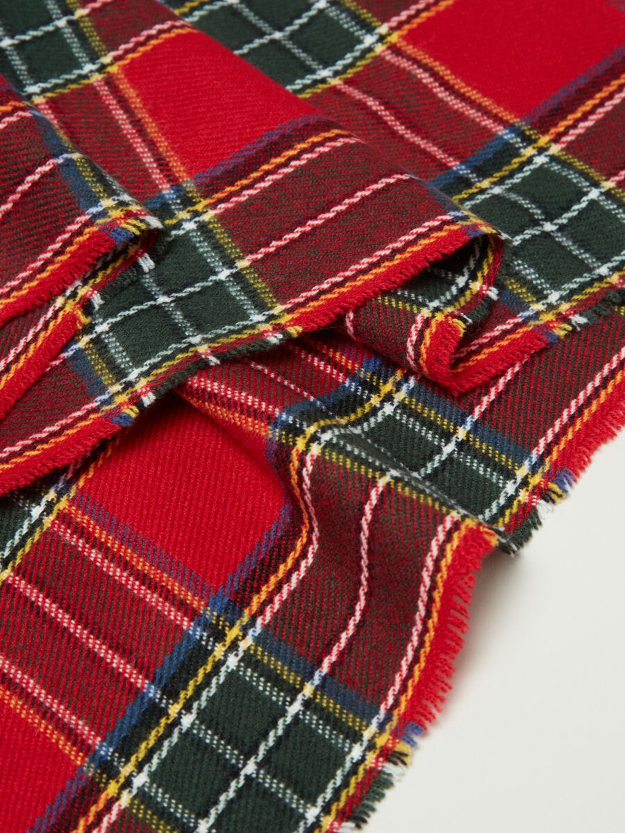 Sciarpa tartan sfrangiata_1