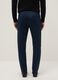 Blue Regular Fit Stretch Cotton Chino Trousers_3