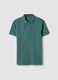 Green slim fit short sleeve pure cotton polo_4