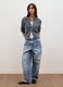 Grey wool-blend cable-knit cardigan_1
