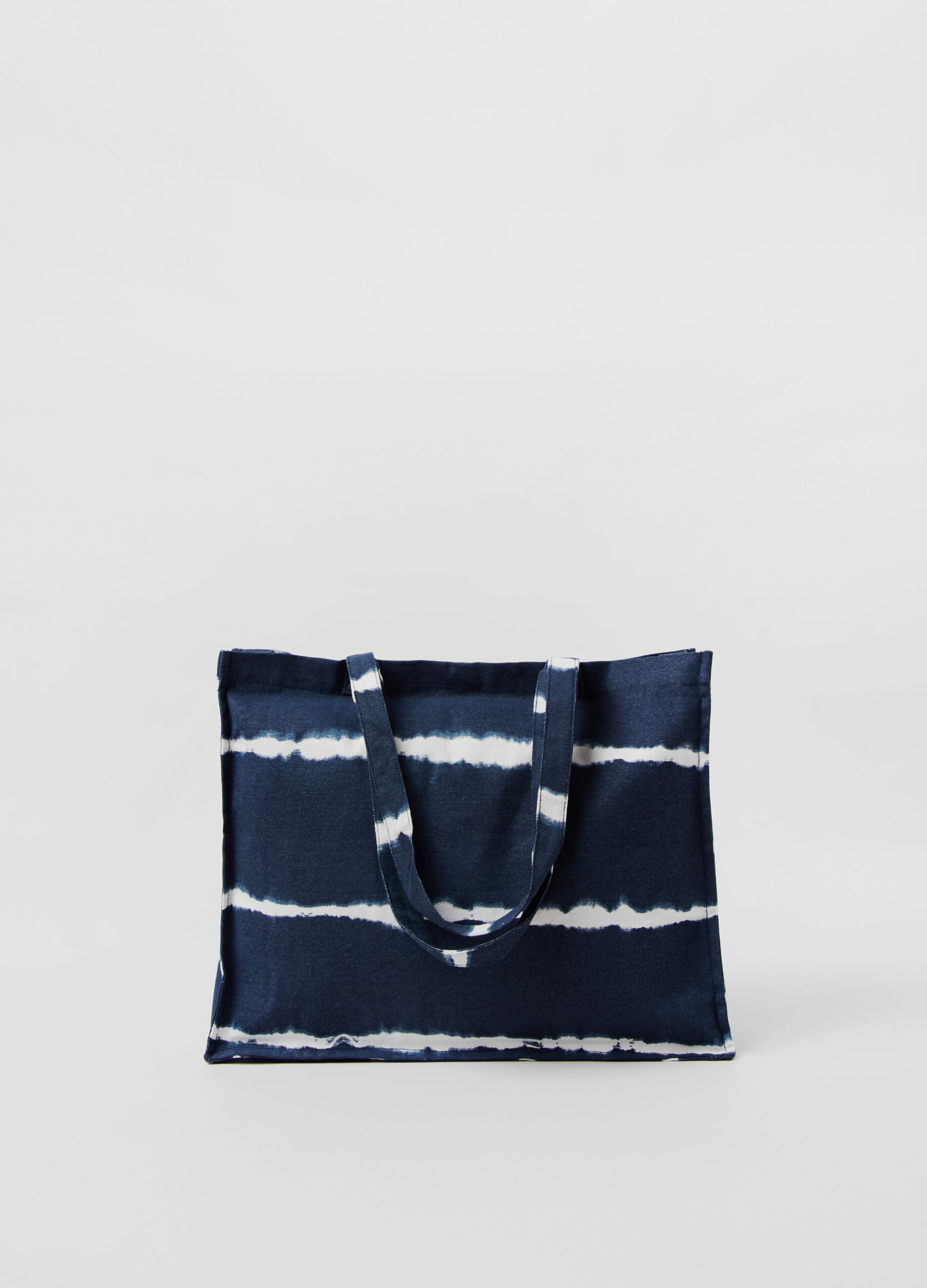 Borsa shopper in cotone Tie Dye_0