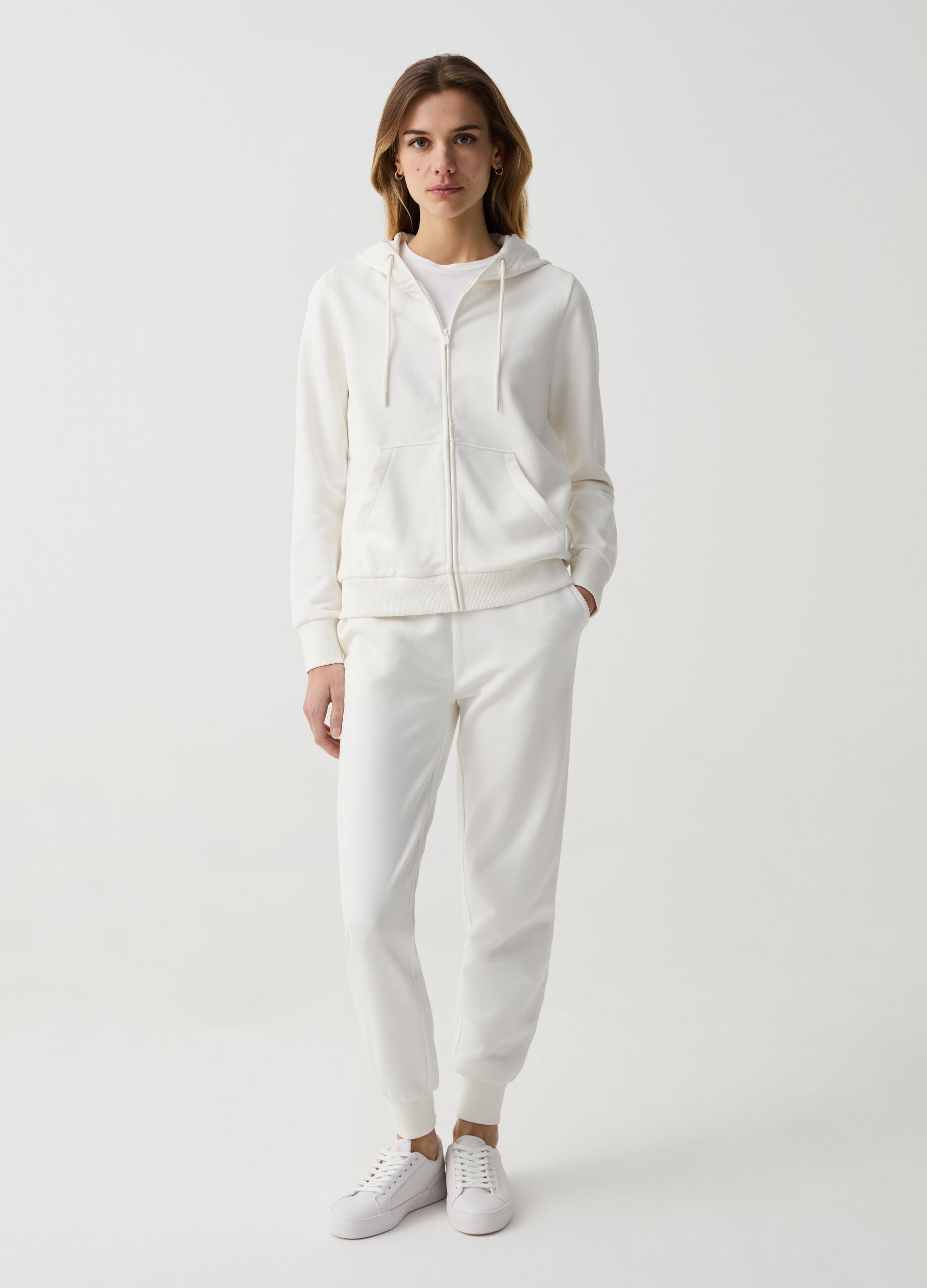 Felpa con zip senza cappuccio on sale