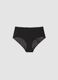 Black stretch-fabric briefs with lace back_4