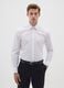 Men's white cotton blend slim fit easy iron shirt_0