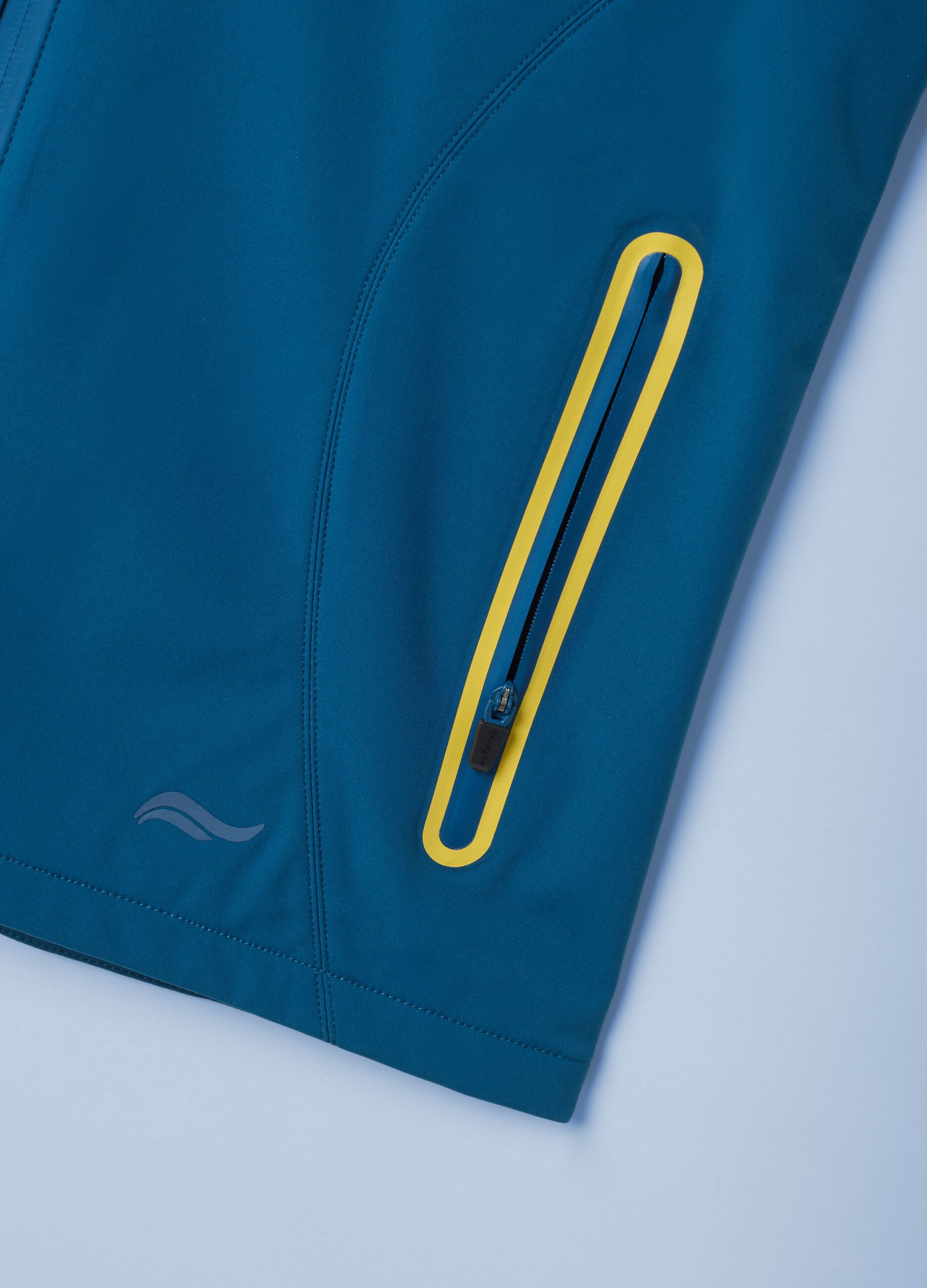 Gilet antivento blu in tessuto elasticizzato con zip ALTAVIA SAILING