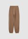 Brown Cotton Jogger Trousers_4