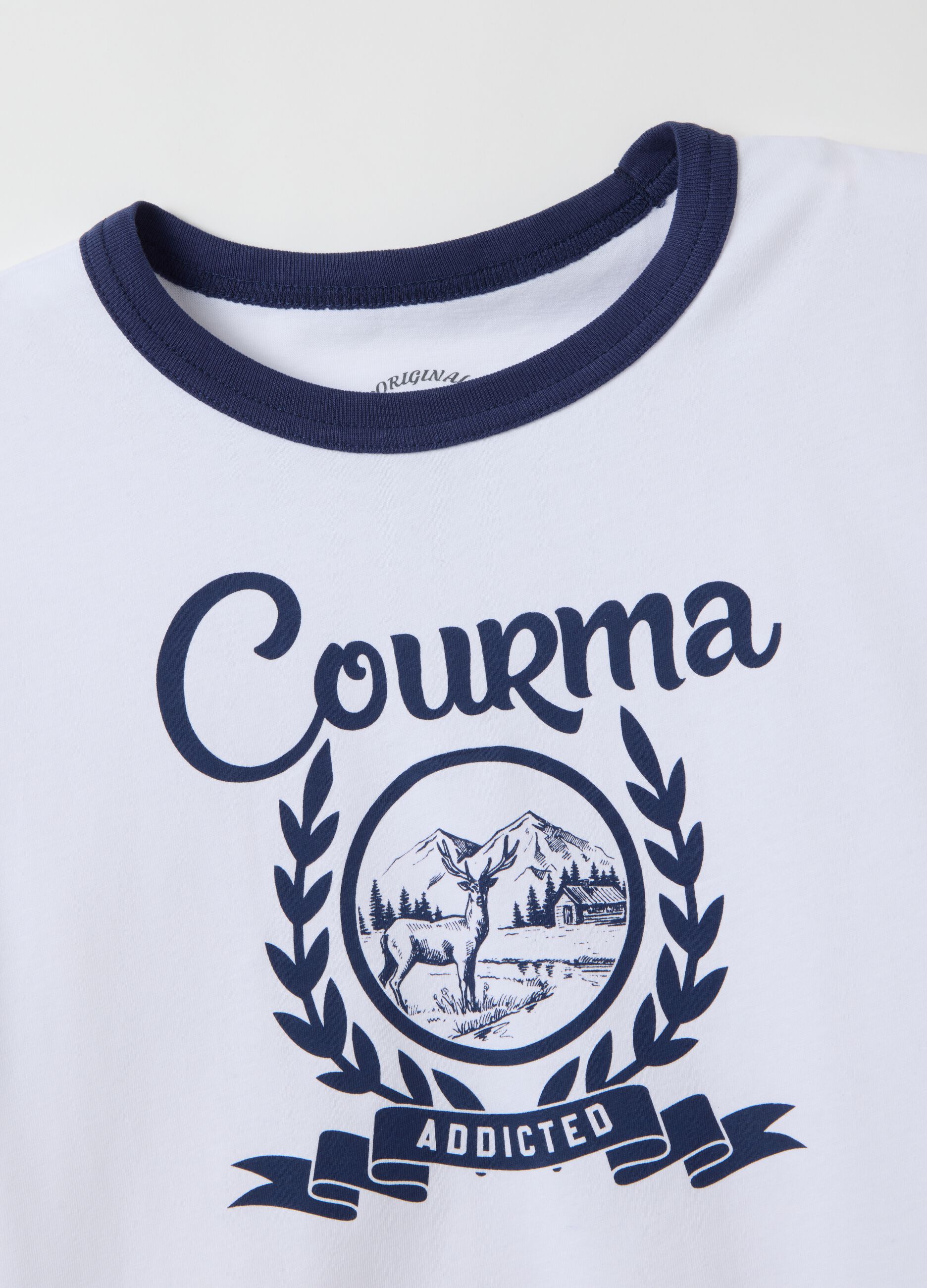 Multicolour pure cotton regular fit T-shirt