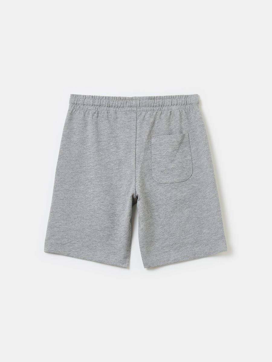 Shorts in French Terry con coulisse_1