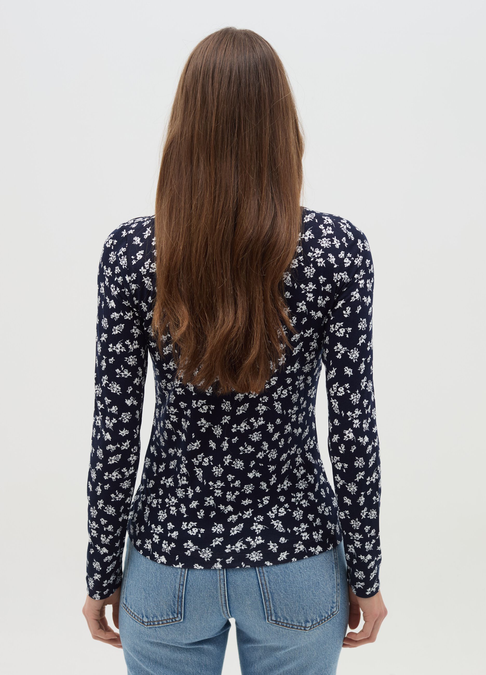 Long-sleeved T-shirt with print