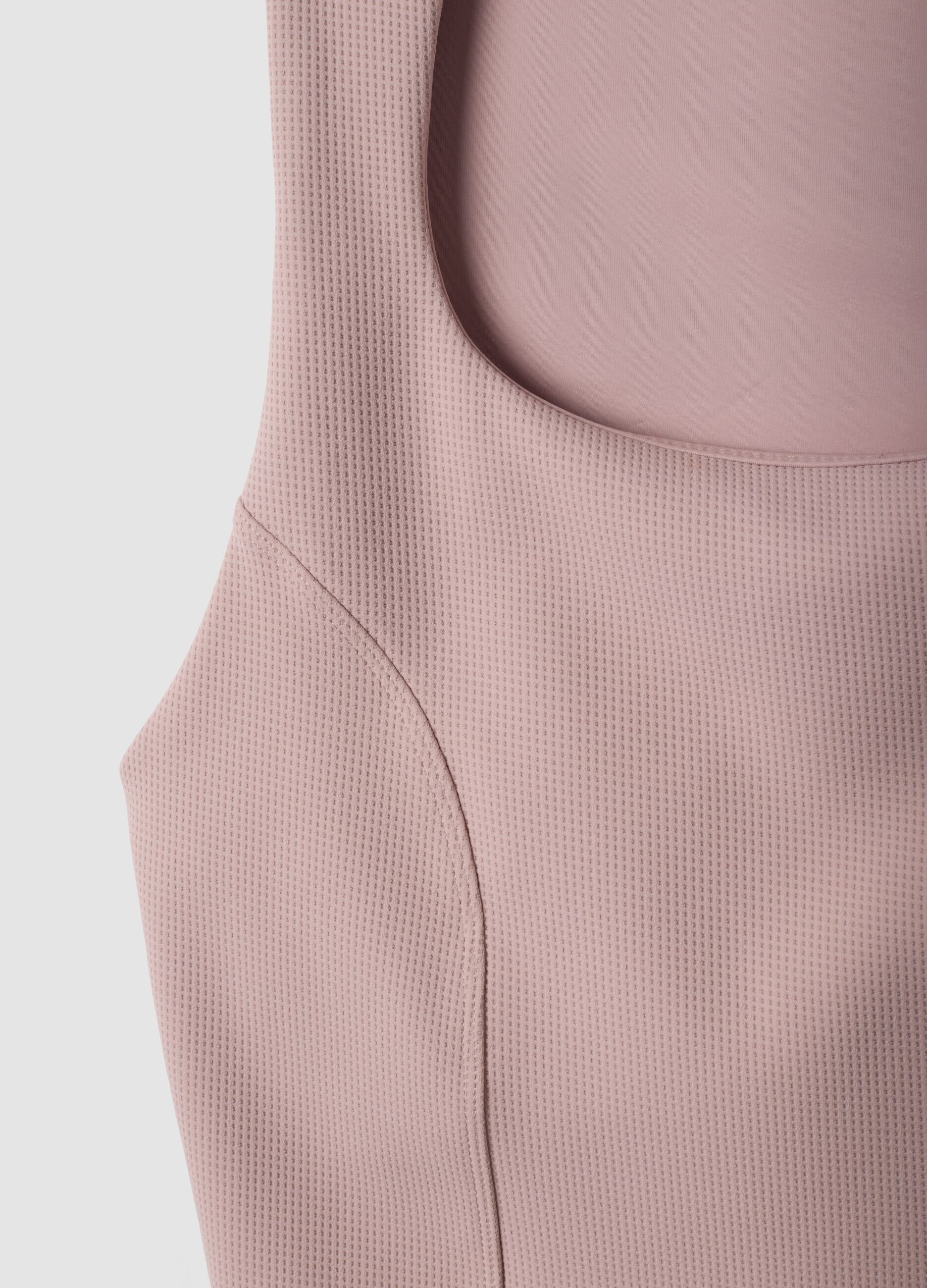 Top rosa crop in tessuto elasticizzato traspirante ALTAVIA STUDIO