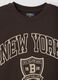 Dark brown pure cotton crew-neck sweatshirt_2