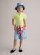 Girls' pure cotton denim blue shorts, regular fit_0