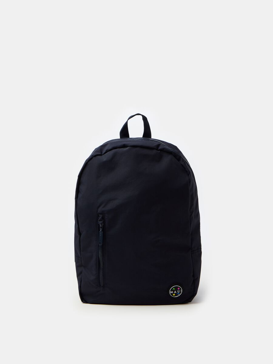 Oval backpack with outside pocket_0
