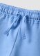 Girls&rsquo; light blue pure cotton shorts, regular fit_2