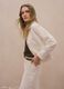 White pure cotton blazer, regular fit_0