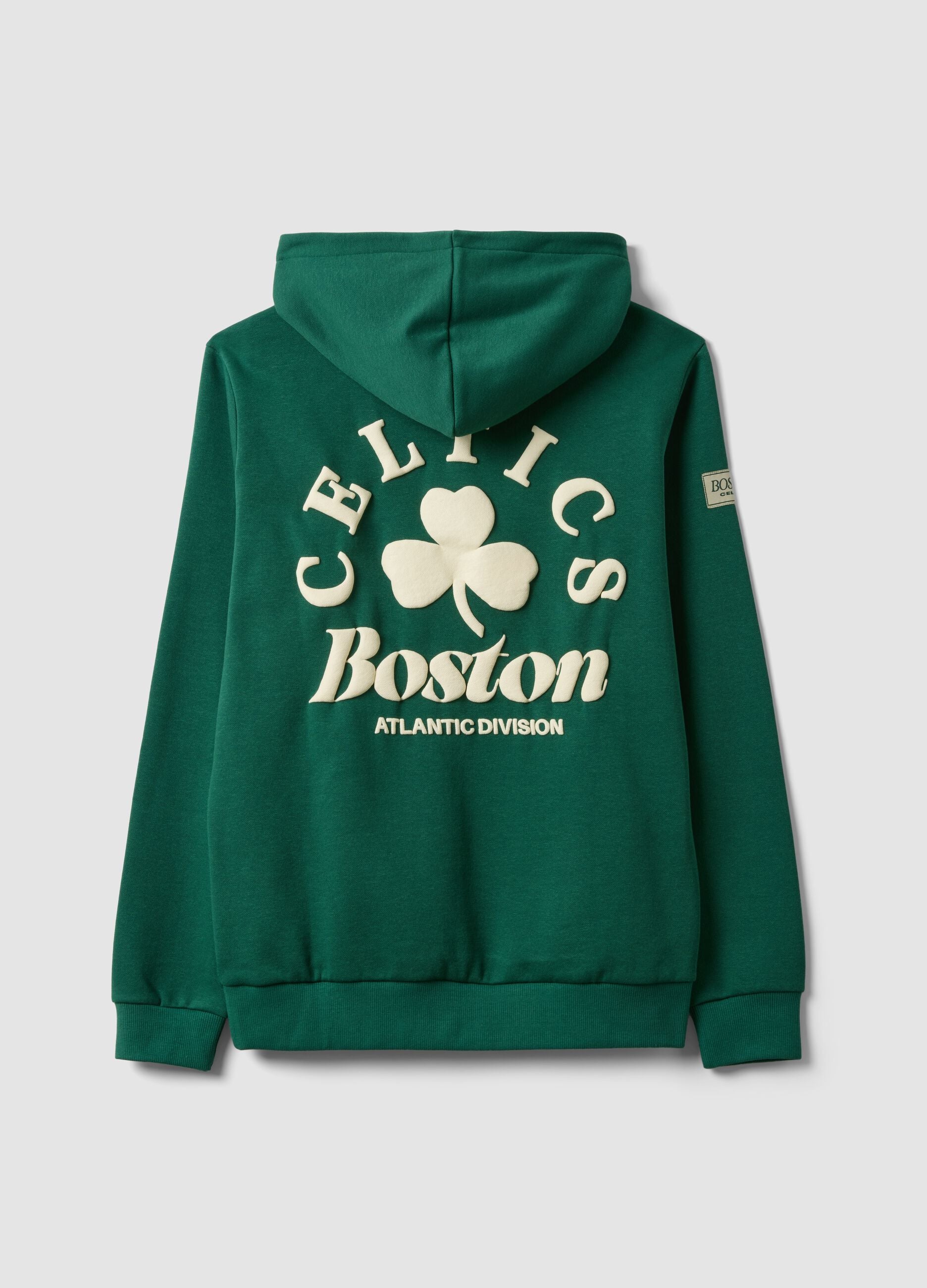 Green cotton-blend Boston Celtics hoodie