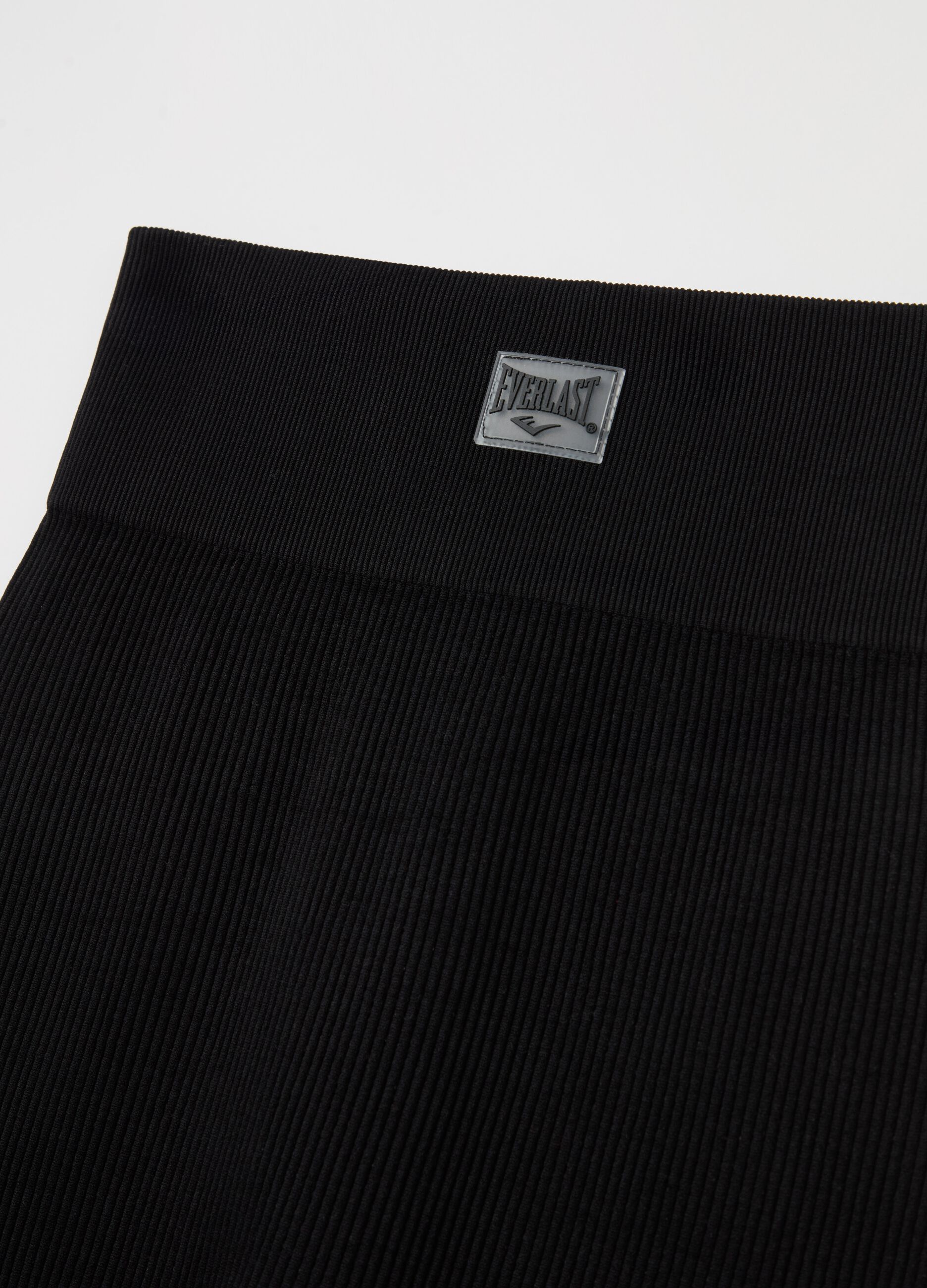 Stretch leggings with patch