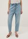 Blue pure cotton baggy trousers_1