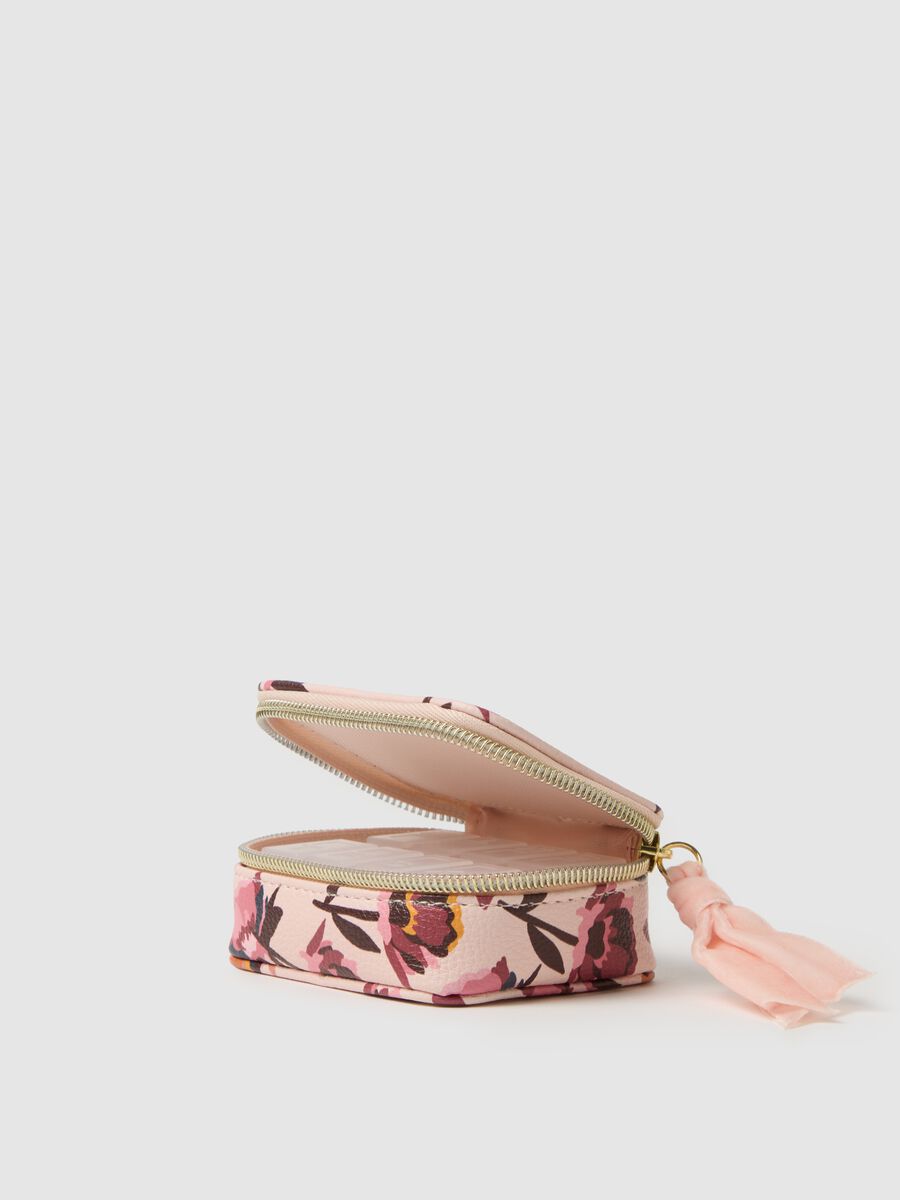 Multicolour Jewellery Case with Floral Print_1