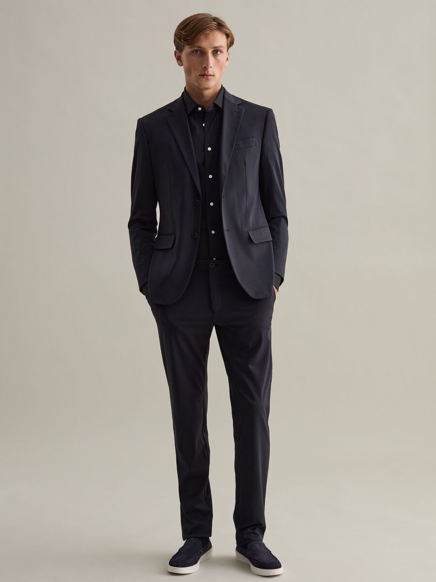 Tech chino trousers in technical fabric_0