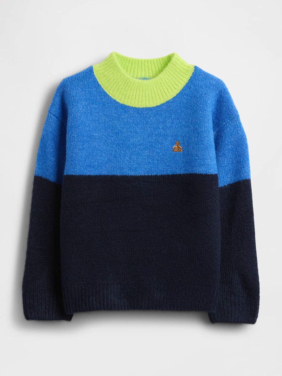 Multicolour stretch fabric jumper for children_0