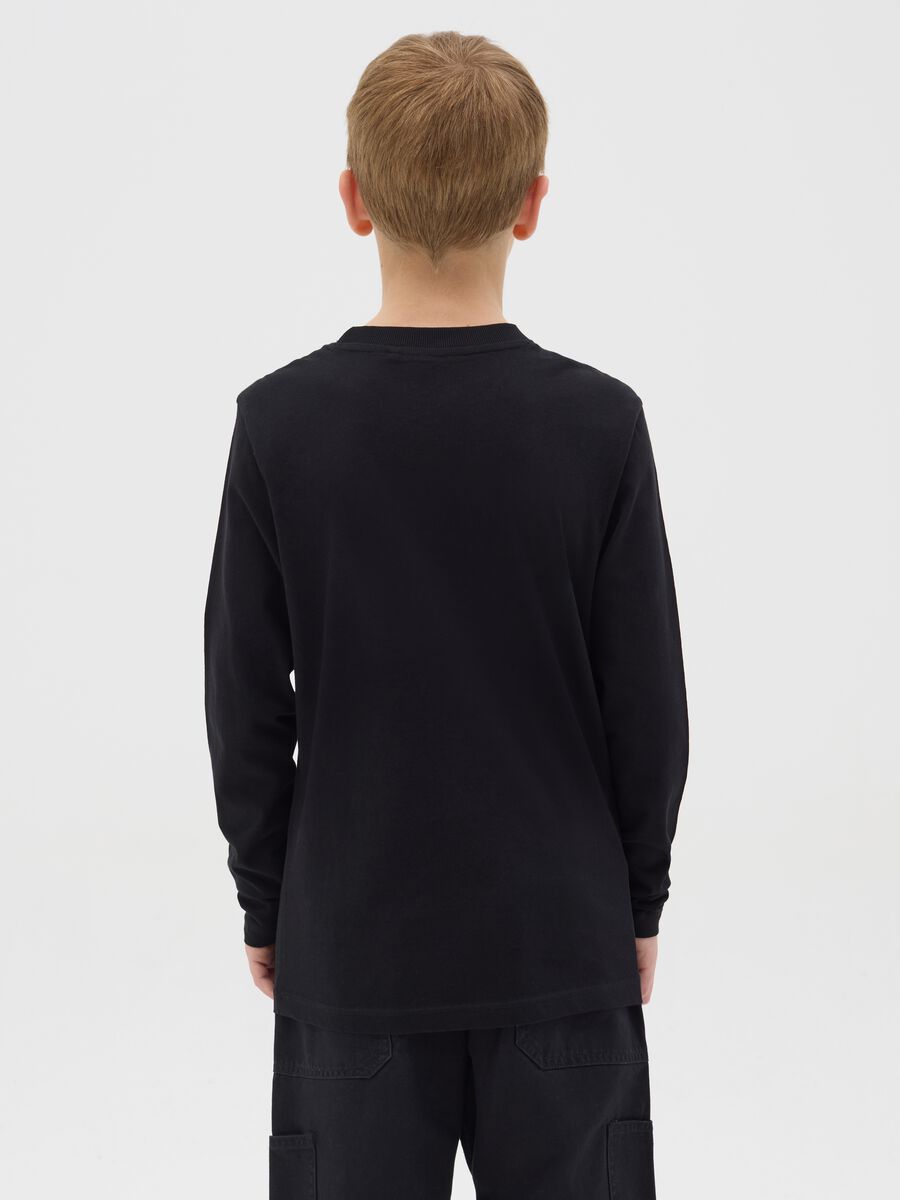 Long-sleeved T-shirt with "Fearless" print_2