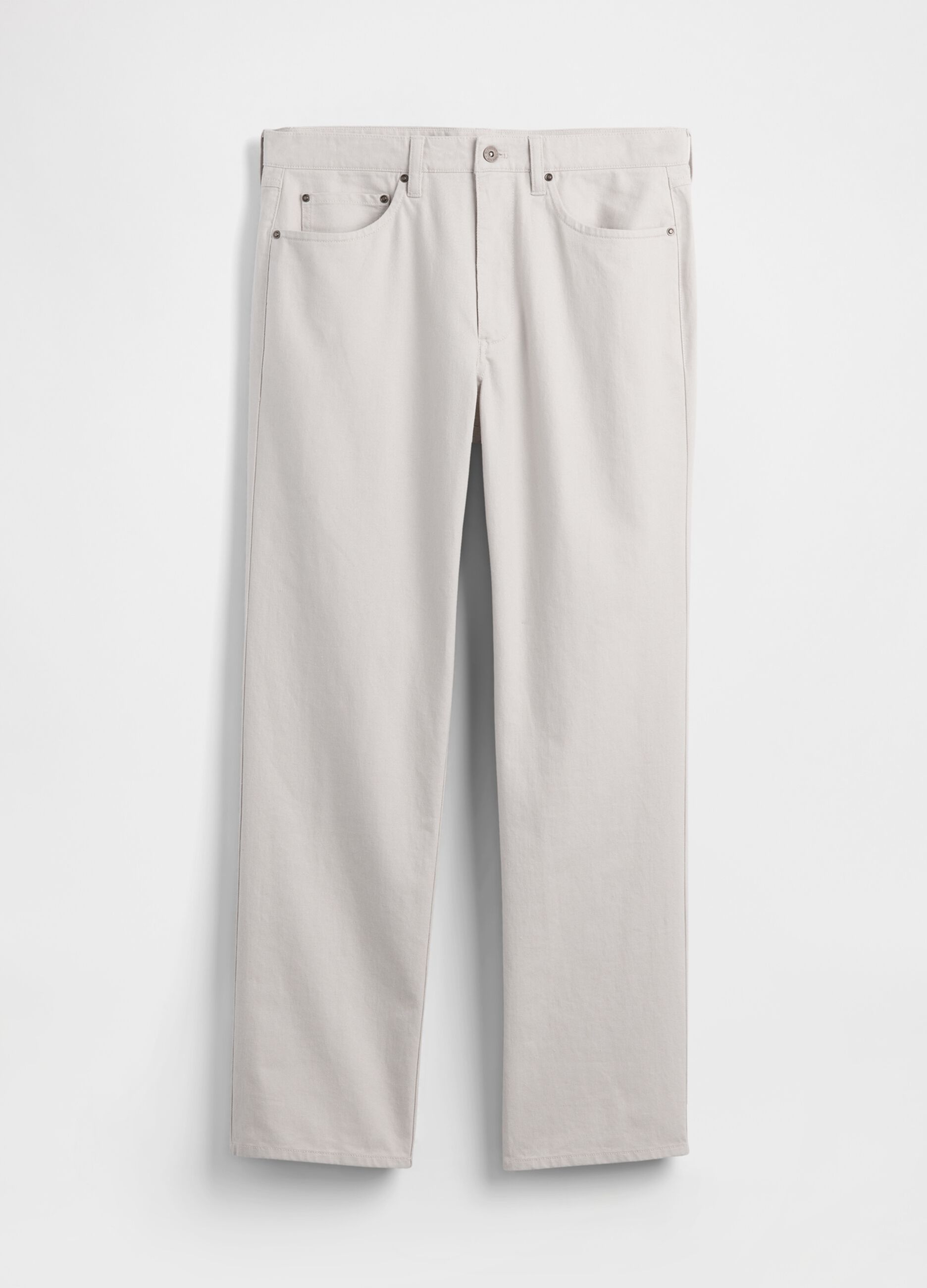 Linen and cotton blend trousers