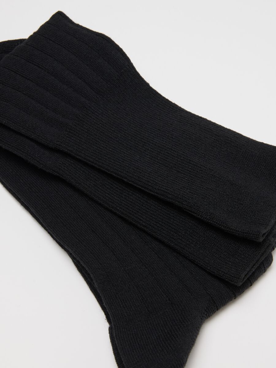 Men's Black Long Socks Twin Pack_2