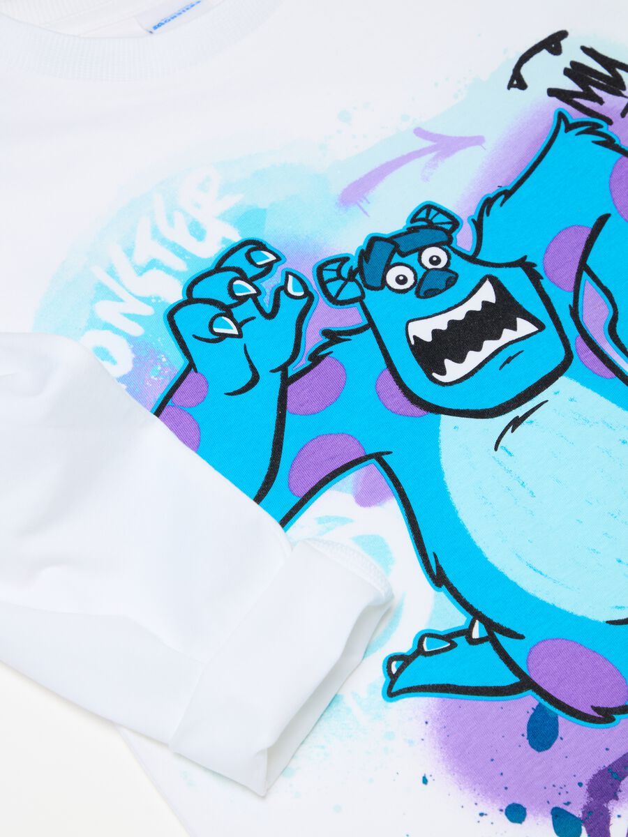 T-shirt a maniche lunghe stampa Monster & Co._2