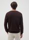 Brown viscose blend regular fit jumper_2