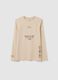 Boys' beige cotton t-shirt in regular fit_3